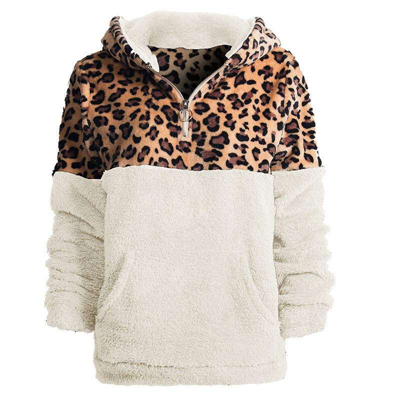 fuzzy half zip sweater